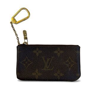 LOUIS VUITTON Classic LV Monogram Keychain Coin Pouch